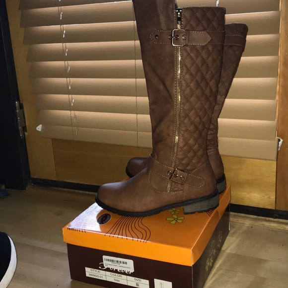 Cognac Riding Boots - Picture 1 of 3